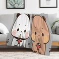 thumbnail image 6 of Panda Bear Bubu and Dudu Smile Sparkling New Flannel Plush Throw Sofa Blankets Bed Fit Couch Living Room Blanket, 6 of 10
