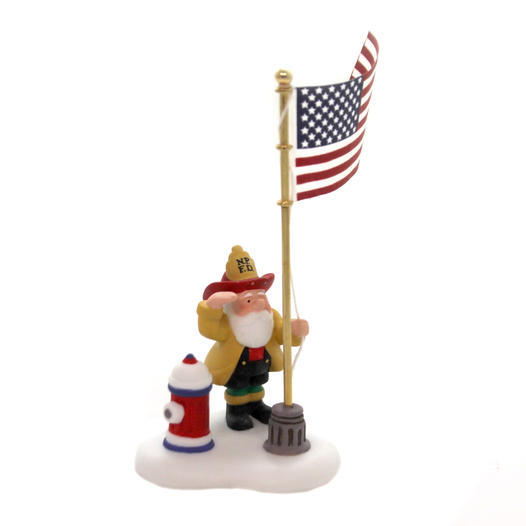 Department 56 North Pole Series Raising the Flag At the North Pole