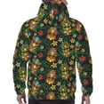 thumbnail image 7 of Balery Mask Tropical Flower Pattern Mens Hoodie Kangaroo Pocket Hoodie Pullover Hooded Sweatshirt Ideal for Daily Wear Travel and Home-X-Large, 7 of 7
