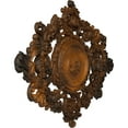 thumbnail image 3 of 22 1/2"W x 30 3/8"H x 1 1/2"P Katheryn Ceiling Medallion, Hand-Painted Rust, 3 of 6