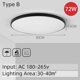thumbnail image 1 of Lámpara de techo Led, candelabro de techo moderno, Panel de 18/30/40/72W, accesorio de luces de techo para dormitorio, cocina, decoración del hogar, iluminación Tan Jianjun unisex, 1 of 2
