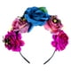 thumbnail image 1 of Diadema de flores del día de los muertos Diadema de corona de flores de araña de Halloween, 1 of 6