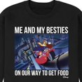 thumbnail image 3 of Disney - Darkwing Duck - Me & My Bestie Getting Food - Men's Crew Neck Fleece Pullover, 3 of 5