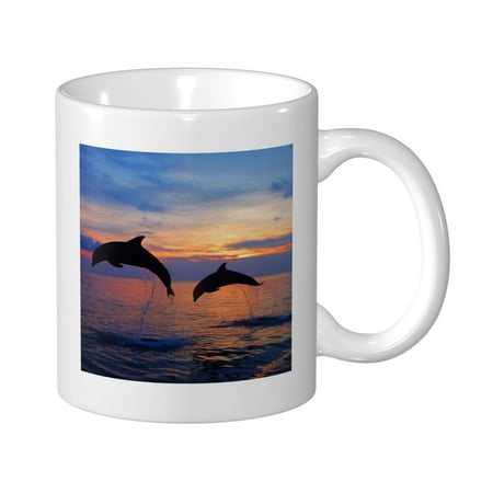 

Cute Dolphin Printed Coffee Mugs Ceramics Mug Ceramic Cup 11oz