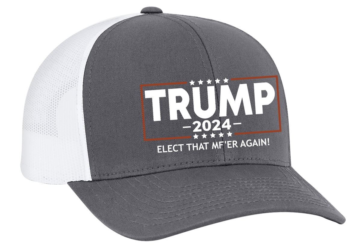 Trump KAG Keep America Great Richardson 112 Trucker Hat Heather Grey/Black 2020 