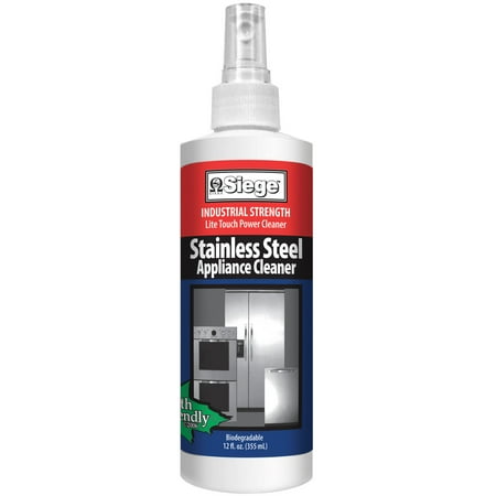 782, Siege Stainless Steel Appliance Cleaner, 12 oz, Made in (Best Way To Clean Stainless Steel Appliances Without Streaking)