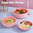 thumbnail image 4 of Microwave Ramen Bowl with Strainer,Happon 40oz Ramen Noodles Bowl Set, Microwave Ramen Bowl with Chopsticks, Spoon and Fork, Portable Ramen Cooker for Noodles, Soup, and Salad, 4 of 7