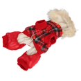 thumbnail image 3 of Dog Winter Coat, Pet Warm Clothes Padded  For Small Dogs Red S, 3 of 8