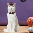thumbnail image 4 of TanSiDing 5pcs Halloween Pet Witch Hat Costume Set with Adjustable Collar for Cats Dogs Party Accessories 10*9*3CM, 4 of 6