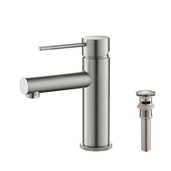 Luxury Solid Brass Single Hole Bathroom Faucet with Pop Up Drain