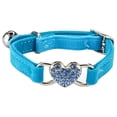 thumbnail image 1 of TIMIFIS Cat Collars Cute Crystal Elastic Dog Collar Velvet Bell Heart Shape Pet Necklacce Cat Collar PersonalizedFall, 1 of 4