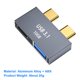 thumbnail image 2 of Estación acoplamiento USB C HUB para MacBook Thunderbolt 3 Dual Type-C Adapter (C), 2 of 7