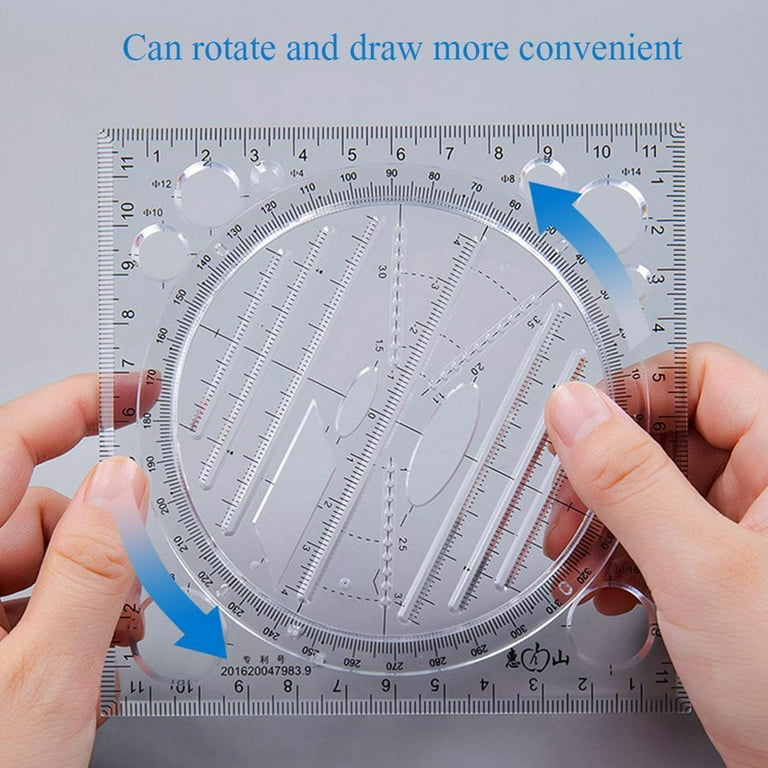 Ruler For Drawing Circle Painting Ruler Draw A Circle Template Ruler Ruler  Special Template Ruler For