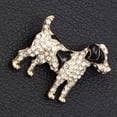 thumbnail image 4 of QQTDFG Cute Dog Pup Animal Brooch Pin Black & Blue Enamel Crystal Goldtone Women Gift-Blue, 4 of 7