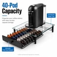 thumbnail image 3 of Vertuo Coffee Pod Holder Drawer, Vertuo Coffee Capsule Storage Organizer, Coffee Pod Stands for Counter, Suitable for Home, Office, Kitchen, 3 of 8