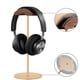 thumbnail image 4 of Soporte para auriculares, soporte para auriculares de madera de nogal y aluminio, soporte para auriculares para juegos de nogal natural con base sólida y pesada para todos los tamaños de auriculares (negro) Zhivalor OTTO-LQ-0429, 4 of 6