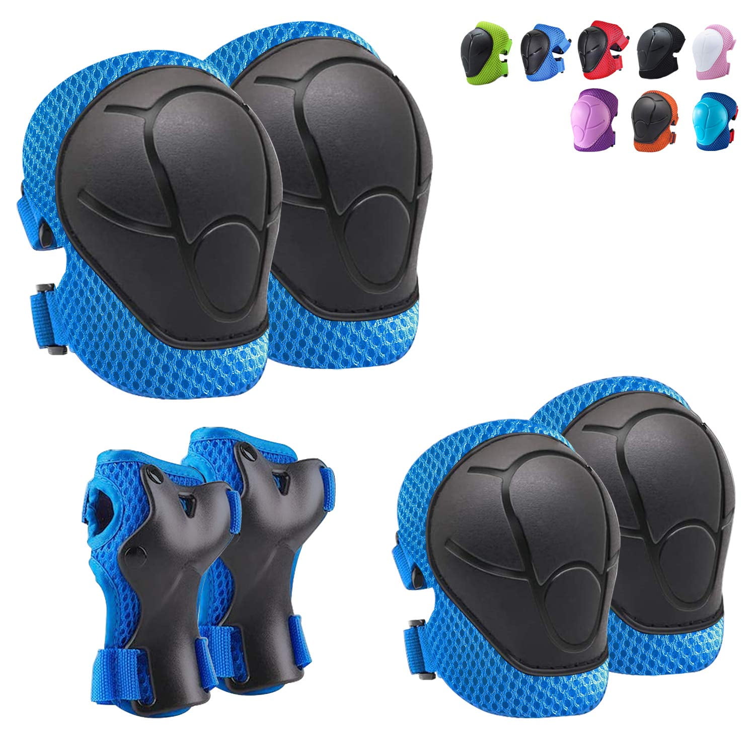 Elbow Knee Protective Guard Safety Gear Pads Skate Bicycle Kids and Teens C 