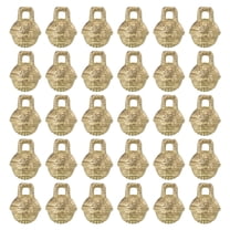 Uxcell Vintage Copper Bells, Mini Craft Jingle Bells 0.4" Metal Hanging Bells, Bronze 20Pack