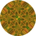 thumbnail image 1 of Ahgly Tapis Rond Lavable en Machine Intérieur Transitionnel Vert Pistache, 4 Pieds Rond, 1 of 7