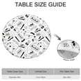 thumbnail image 6 of Baseball Doodle Pattern Round Fitted Tablecloth with Elastic Edge,Dining Table Cover Waterproof,Outdoor Round Tablecloth for Camping,Dining,Indoor and Outdoor, 6 of 7