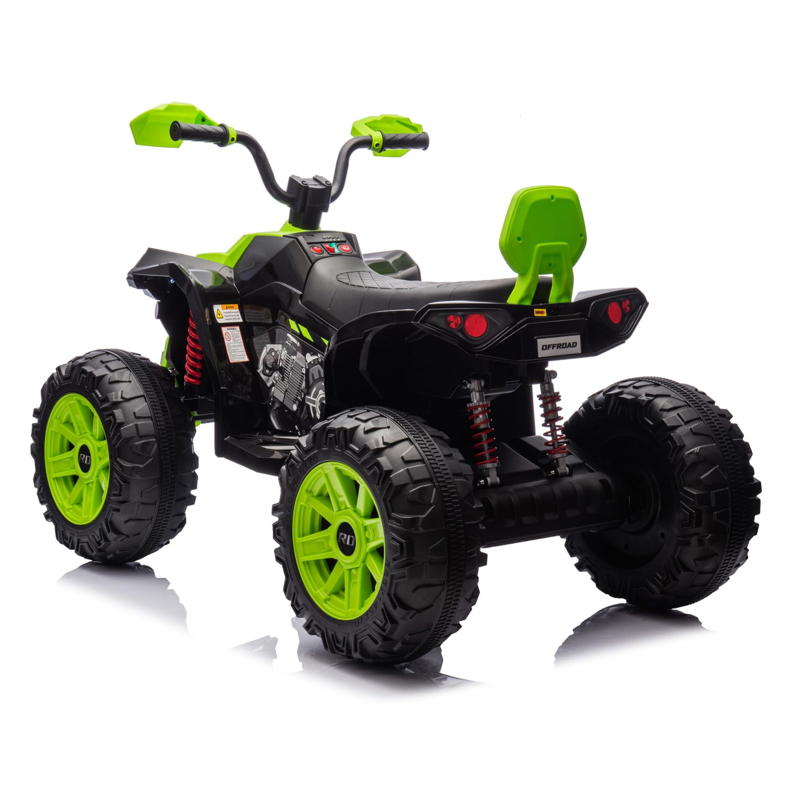 Litake 24V 2 Seater Electric ATV, Electric Car for Kids, Four-Wheeled Dirt Quad Car with Powerful Motor Off-Road Vehicle Electric Kids ATV with High Low Speed, Ride On ATV for Older Boys and Girls