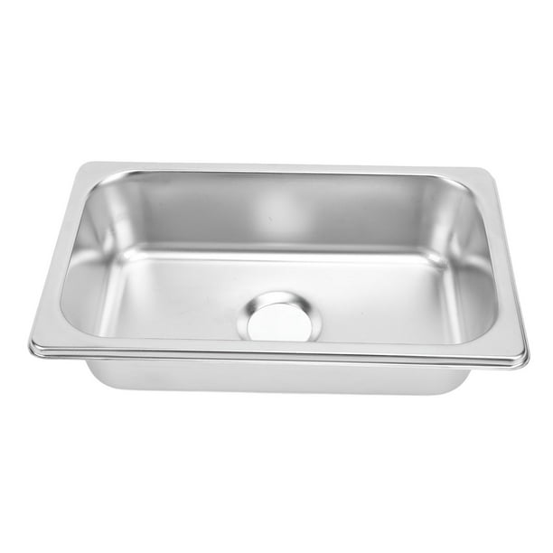 Fregadero De Acero Inoxidable Para Casas De Casas De Acero Inoxidable, 265x162x65 Mm, Fregadero De Baño De Baño Cuadrado Integrado Con Salida