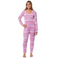 thumbnail image 7 of Barbie Women's Christmas Long Johns Long Sleeve Footless Sleep Pajamas, 7 of 7