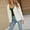 White, variant on Aoochasliy Womens Sweaters Clothes Pullover Long Sleeved V-neck Patchwork Color Cardigan Button Top