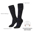 thumbnail image 4 of Xecao Mathematica Science Pattern Adult Stockings with Color-Block Design and 3D Print, Breathable Comfortable Hosiery for Daily Wear and Sports, 4 of 6