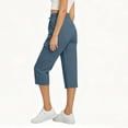 thumbnail image 4 of Noric Women's Summer Casual Cargo Capri Pants High Waisted with Pockets Lightweight Ladies Baggy Cargo Pants for Hiking, 4 of 8