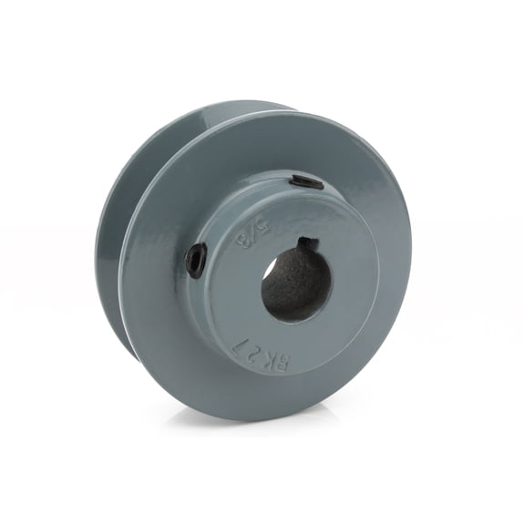 Masterdrive BK34-5/8 Cast Iron 3.5" Single Groove Pulley V Style B Belt 5L for 5/8 " Keyed Shaft