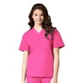 thumbnail image 2 of Maevn Core Unisex V-Neck Scrub Top & Unisex Seamless Scrub Pant Set, 2 of 5