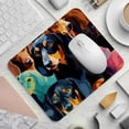 thumbnail image 2 of Dachshund Square Mouse Pad, 8.3x9.8 Inch, Non-Slip Rubber Bottom, Printed Desk Mat for Office and Gaming, 2 of 6