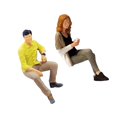 thumbnail image 1 of 1/64 Figures Peintes Résine Minuscules Personnes Jouets Personnage Modèle Résine Kaki, 1 of 9