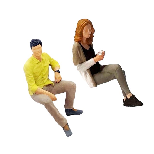 1/64 Figures Peintes Résine Minuscules Personnes Jouets Personnage Modèle Résine Kaki