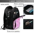 thumbnail image 6 of Wukai Donuts Travel Laptop Backpack: Business Water-Resistant Bag with USB Charging Port, Ideal College Backpack for Men & Women, 6 of 6