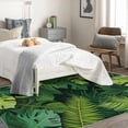 thumbnail image 3 of Monstera Leaf Rug 3x5 Area Rugs, Tropical Rugs for Entryway, Green Botanical Carpet for Bedroom Living Room, Machine Washable Non-Slip Indoor Door Mat, Soft Low Pile Area Rug, Small Decorative Rug, 3 of 6