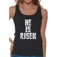 thumbnail image 1 of Awkward Styles He is Risen Tank Top for Women Christian Clothes for Ladies Following Jesus Womens T-Shirt Christian Gifts Jesus Tank Top Jesus Clothing Jesus T Shirt for Her He is Risen Ladies Shirt, 1 of 4