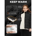 thumbnail image 6 of Wantdo Girl's Recycled Winter Coat Warm Winter Jacket Waterproof Puffer Jacket Black 10/12, 6 of 10