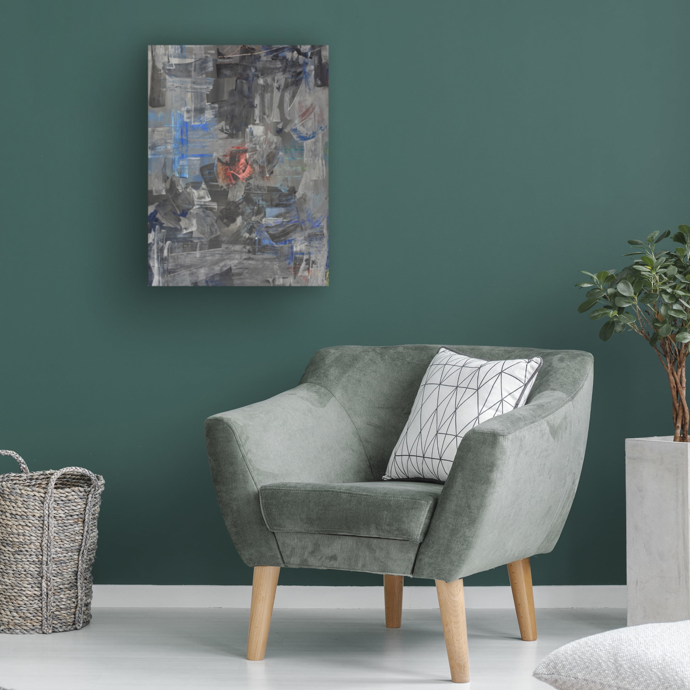 Canvas Wall Art - Maliq 'Impasto' Wall Art for Living Room, Bedroom, or Office Décor by Trademark Fine Art - 35 x 47 Inches