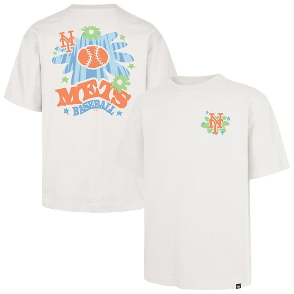 Men's '47 Cream New York Mets Flora Foundation T-Shirt