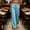 Blue, variant on Vivianyo HD Women's Pleated Front Linen Bottoms, Elastic Drawstring Waist Full Wide Leg Trousers with Side Pockets for Women, Women's Gray, Sizes S-2XL