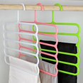 thumbnail image 5 of Washranp Clothes Storage Hanger,Plastic Space Saving Multifunctional 5-Layer Closet Tank Tops Camisoles Organizer Rack, 5 of 5