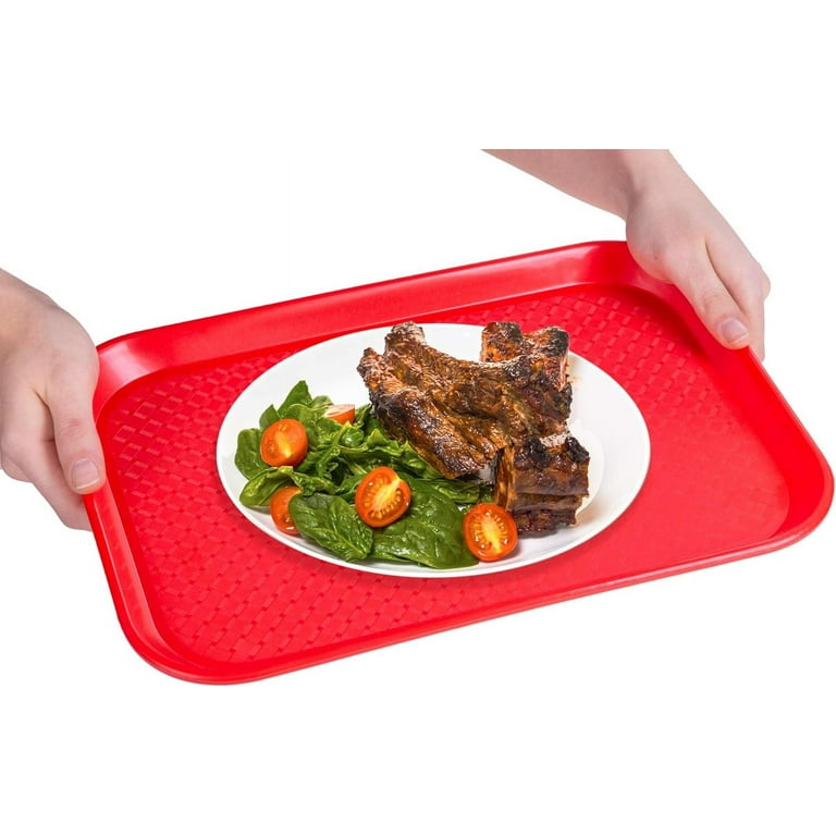 12 Pack Fast Food Cafeteria Tray