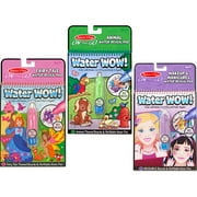 Melissa & Doug On-the-Go Water Wow! 3-Pack (The Original Reusable Water-Reveal Activity Pads - Fairy Tale, Makeup, Animals, Great Gift for Girls & Boys - Best for 3, 4, 5, 6, and 7 Year Olds)