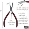 thumbnail image 2 of The Beadsmith Rosary Pliers – 6” Jewelry-Making Tool w/ Polished Steel Head, PVC Grip, & Springs, 2 of 6