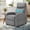 Gray, variant on TINKLE WELL Fabric Recliner Chair with Massage Function, Adjustable Home Theater Reclining Chair Featuring Lumbar Support and Padded Seat Backrest, Ideal for Living Room, Bedroom, Black