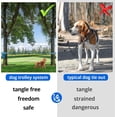 thumbnail image 2 of 50ft Dog Tie Out Cable with 10ft Dog Lead,Dinosam Reflective Outdoor Dog Chains for Outside with 360° Tangle Free & Heavy-Duty Clasp for Dogs up to 125 lbs, 2 of 8