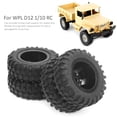 thumbnail image 2 of NestledNature RC Truck Tire: 2Pcs RC Rear Twin Tire Wheel Tyre, 55mm Dia, Fit For WPL D12 1/10 Remote Control Truck, 2 of 8