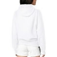 thumbnail image 2 of Women's G-III 4Her by Carl Banks  White Cleveland Guardians Metallic Drop Fleece Hoodie, 2 of 3